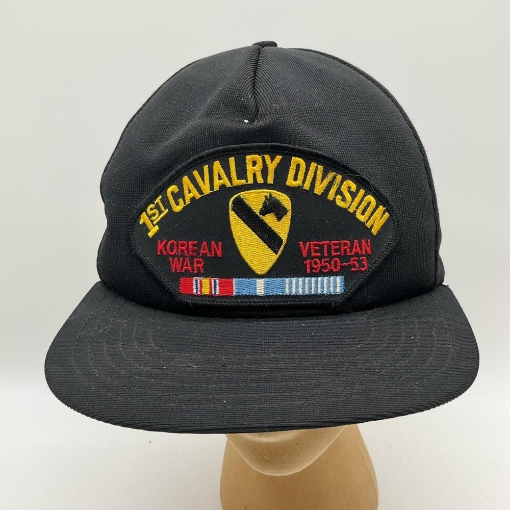Vintage 1st cavalry division Korean War veteran SnapBack